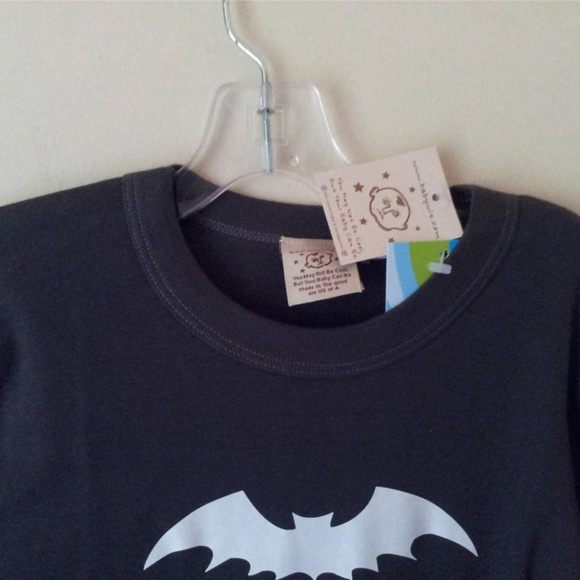 KIDS BATMAN Shirt NWT SIZE 12 Youth Baby Wit - Picture 3 of 3